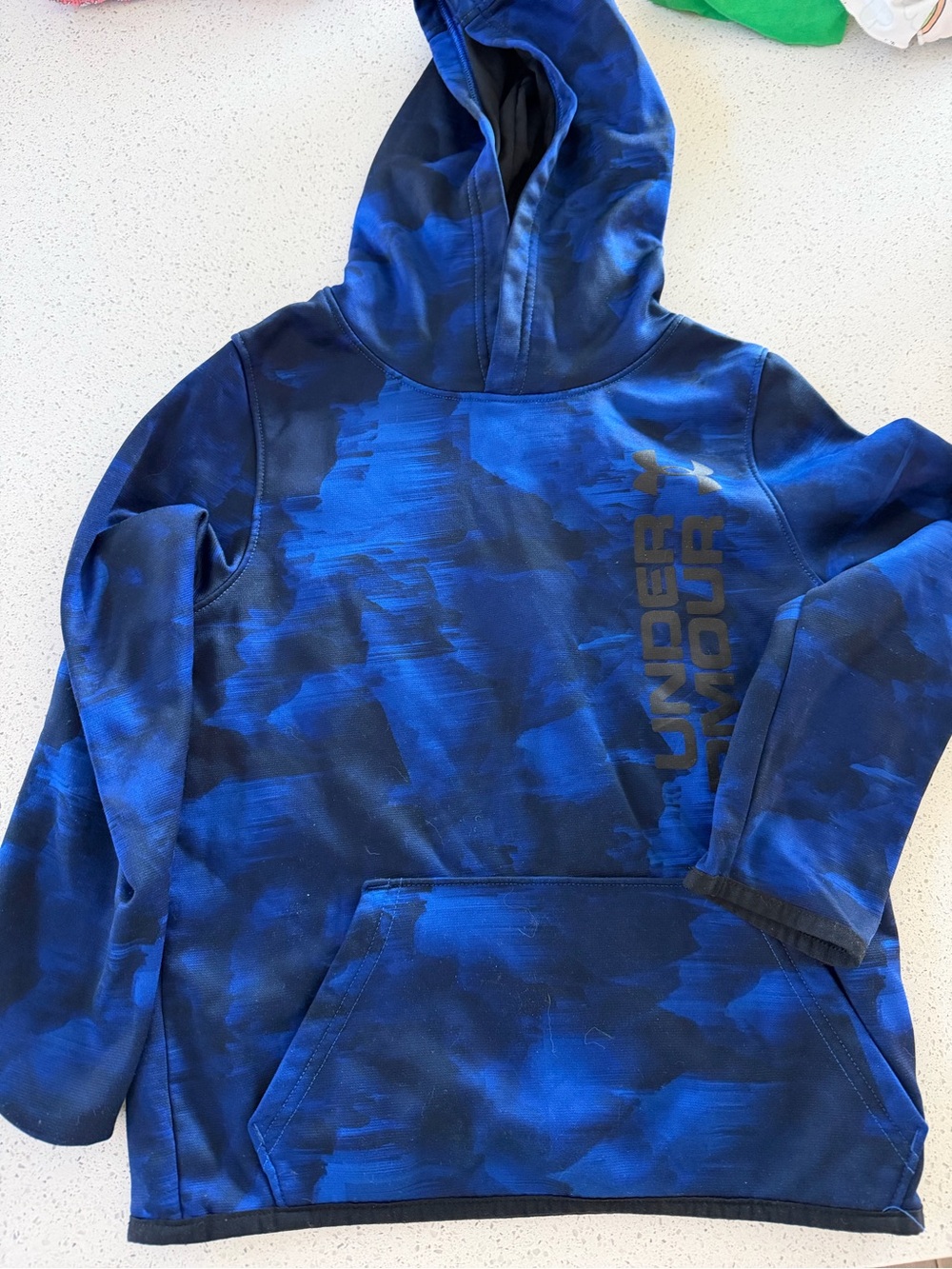Under Armour Blue Camo Pullover Hoodie